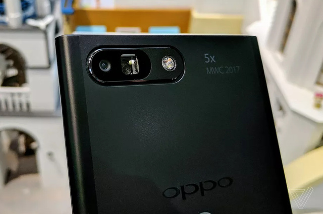 Camera zoom 5x trên nguyên mẫu của Oppo.