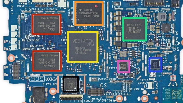 CPU đóng vai trò như bộ não xử lý trên điện thoại thông minh.