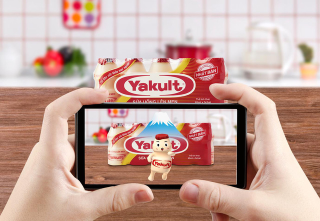 Yakult đã ứng dụng thành công công nghệ AR vào việc đóng gói sản phẩm