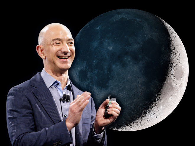 Jeff Bezos và tham vọng biến mặt trăng thành thuộc địa.