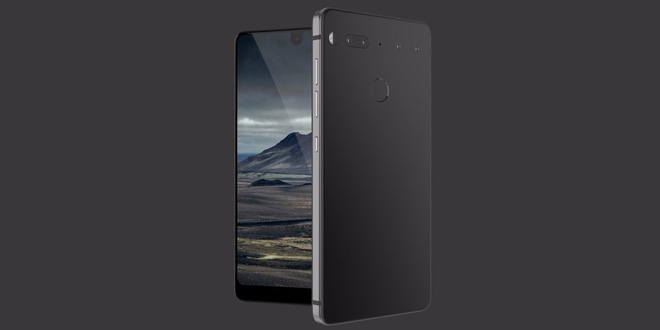 
Vẻ ngoài sang trọng của Essential Phone.
