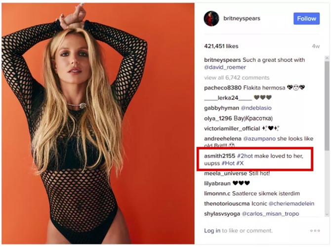 Hacker Nga sử dụng Instagram của Britney Spears để thực hiện các cuộc tấn công