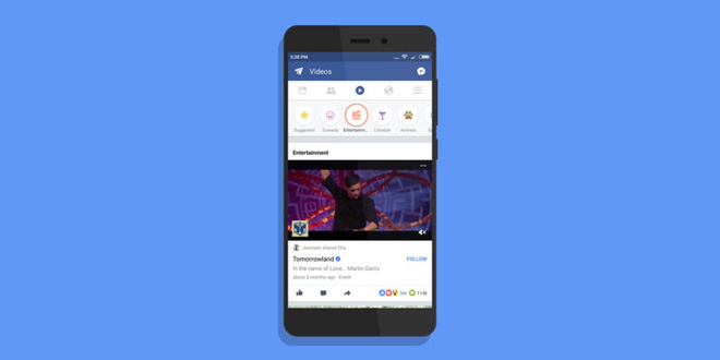 Người dùng tại Ấn Độ thấy nút play trên ứng dụng Facebook tập hợp nhiều video