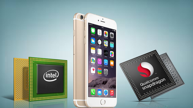 Apple sử dụng cả chip modem của Qualcomm và Intel.