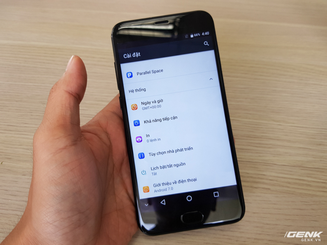 Chạy trên nền Android 7.0