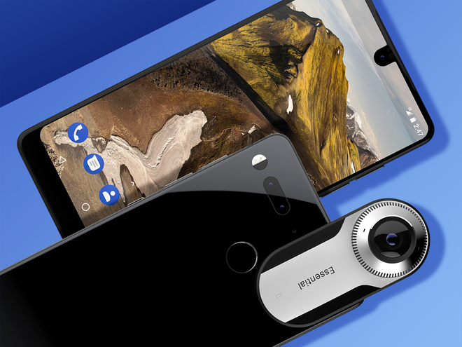 Essential phone với camera có thể tháo rời vô cùng độc đáo.