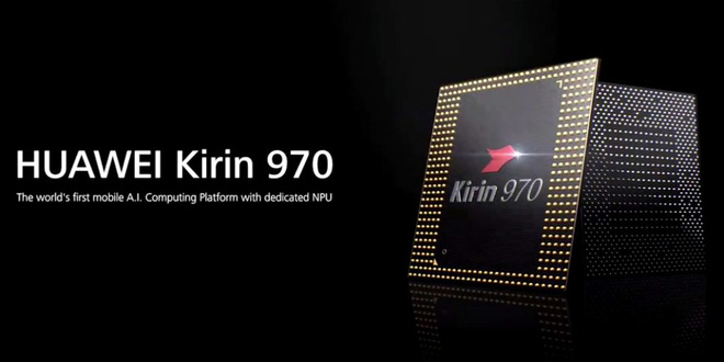 Huawei đang dẫn đầu cuộc đua với con chip Kirin 970.
