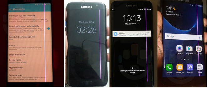 Có vẻ như đây là tình trạng chung của màn OLED khi Galaxy S7 cũng gặp lỗi tương tự.