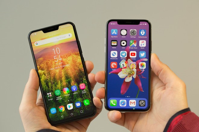 Smartphone Android nhai iPhone X: Nua voi, non tay hinh anh 1