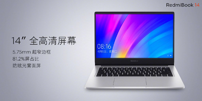 Laptop RedmiBook 14 ra mắt, màn hình 14 inch, chip Core i7 thế hệ thứ 8, GPU GeForce MX250, pin 10 tiếng, giá từ 13,4 triệu đồng - Ảnh 1.