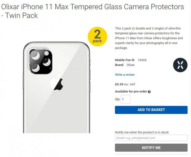 Thiết kế của iPhone 11 với cụm camera sau hình vuông và màn hình tai thỏ vừa được xác nhận - Ảnh 1.