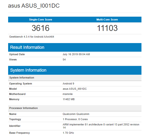 ASUS ROG Phone 2 xuất hiện trên Geekbench, điểm benchmark Snapdragon 855+ không cao hơn bao nhiêu so với Snapdragon 855 - Ảnh 1.