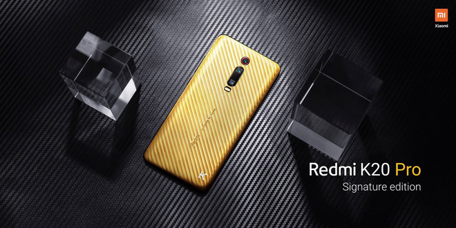 Xiaomi trình làng Redmi K20 Pro Signature Edition, lưng bằng vàng nguyên chất, đính kim cương, chỉ sản xuất 20 chiếc - Ảnh 1.
