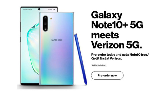 Dòng Note 10 chưa ra mắt nhà mạng Verizon đã rục rịch chạy khuyến mại mua Note 10+ 5G tặng miễn phí 1 chiếc Note 10 - Ảnh 1.