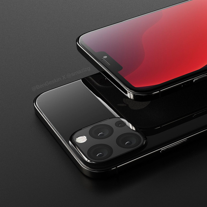 Ngắm concept iPhone 12 đẹp lung linh với tai thỏ nhỏ gọn hơn, 4 camera ở mặt lưng - Ảnh 3.