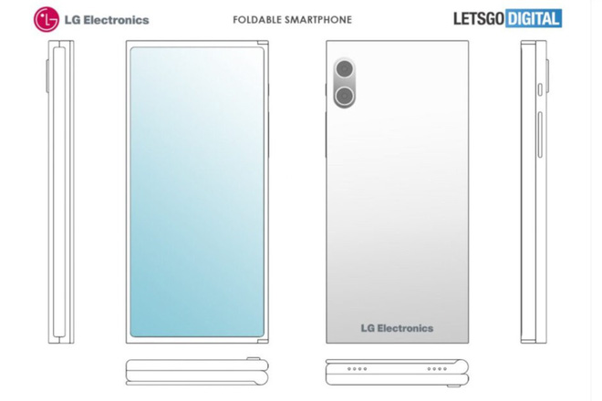 Xuất hiện bằng sáng chế cho smartphone 3 màn hình gập của LG - Ảnh 1.