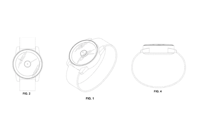 Lộ diện mẫu đồng hồ thông minh siêu lạ của Google, trang bị camera đục lỗ ở giữa màn hình? - Ảnh 1.