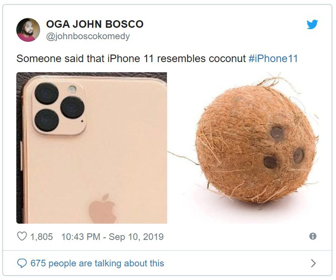 Vừa ra mắt, iPhone 11 đã bị chế nhạo là giống fidget spinner, quả dừa, bóng bowling, thậm chí là cả bếp từ - Ảnh 4.
