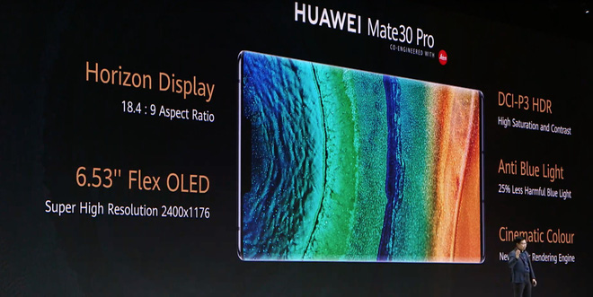 Huawei Mate 30 và Mate 30 Pro ra mắt: Màn hình chân trời, slow-motion 7680fps, loại bỏ nút vật lý, không có dịch vụ Google - Ảnh 4.