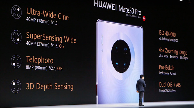 Huawei Mate 30 và Mate 30 Pro ra mắt: Màn hình chân trời, slow-motion 7680fps, loại bỏ nút vật lý, không có dịch vụ Google - Ảnh 25.