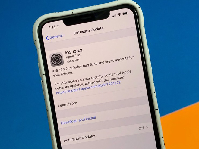 Apple tiếp tục ra mắt phiên bản iOS 13.1.2 để sửa hàng loạt lỗi của iOS 13 - Ảnh 1.