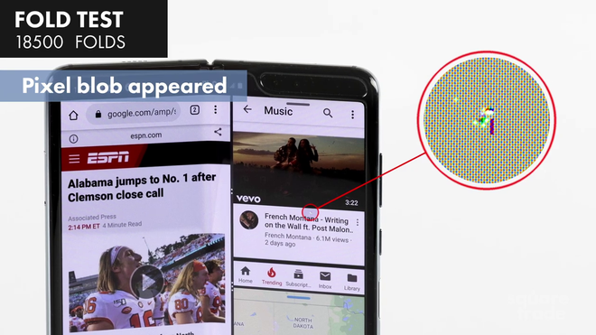 YouTuber thử gập Galaxy Fold 120.000 lần liên tiếp, sau đó thả rơi từ 1,8m để kiểm chứng độ bền - Ảnh 4.