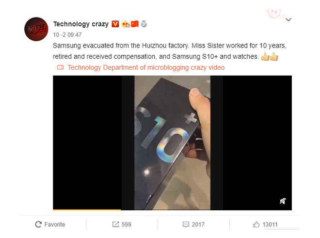 Đền bù nhân viên bị sa thải theo kiểu Samsung: Nhận miễn phí Galaxy S10+, đồng hồ thông minh cùng tiền mặt - Ảnh 1.