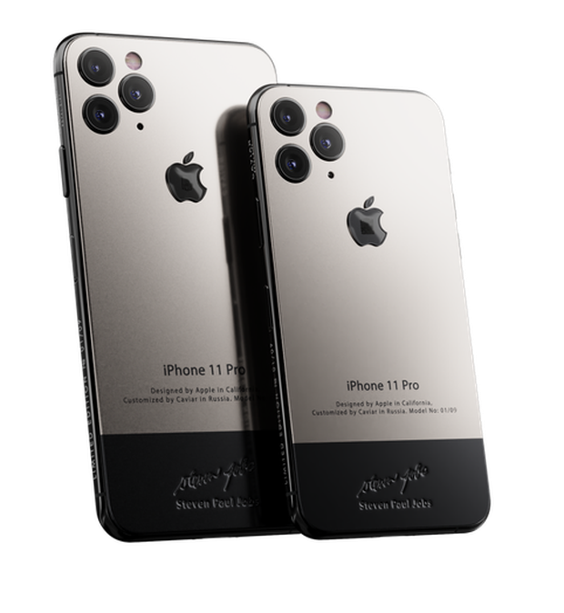 Bản iPhone 11 chỉ dành cho ai sinh ra ở vạch đích: Full giáp titan, đính vải áo len của Steve Jobs, giá 225 triệu - Ảnh 1.