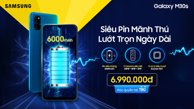 Samsung ra mắt Galaxy M30s tại Việt Nam: Pin 6000mAh, 3 camera, giá 6.99 triệu đồng - Ảnh 2.