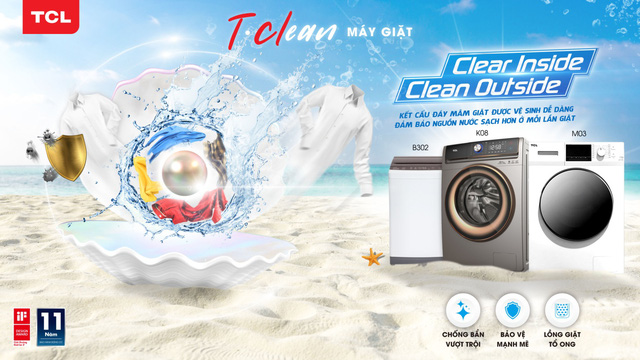 TCL ra mắt 3 dòng máy giặt mới T-clean tại Việt Nam - Ảnh 1.