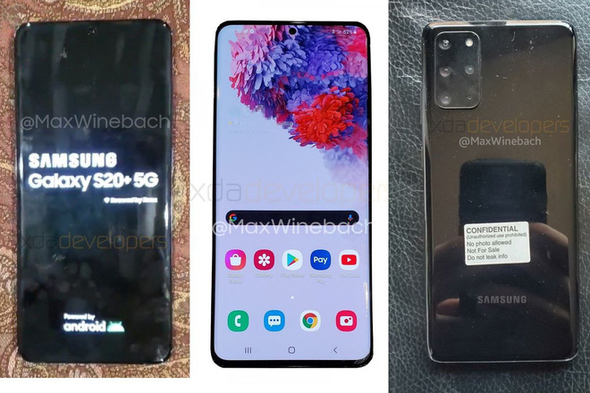 Lộ ảnh thực tế Samsung Galaxy S20+, màn hình đục lỗ giống Note 10, cụm camera sau hình chữ nhật - Ảnh 1.