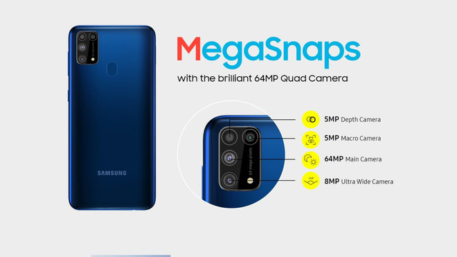 Galaxy M31 ra mắt: 4 camera 64MP, pin 6000mAh, giá từ 4.9 triệu đồng - Ảnh 2.