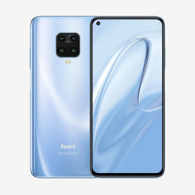 Đây là Redmi Note 9: Màn hình đục lỗ, cụm 4 camera sau hình vuông? - Ảnh 1.