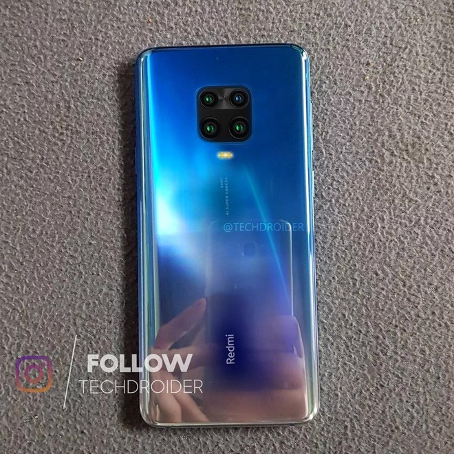 Redmi Note 9 Pro lộ ảnh thực tế với cụm camera hình vuông giống Huawei - Ảnh 1.