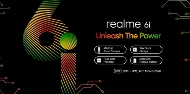 Realme 6i sắp ra mắt: Máy đầu tiên chạy chip Helio G80, camera selfie 16MP, pin 5.000mAh? - Ảnh 1.