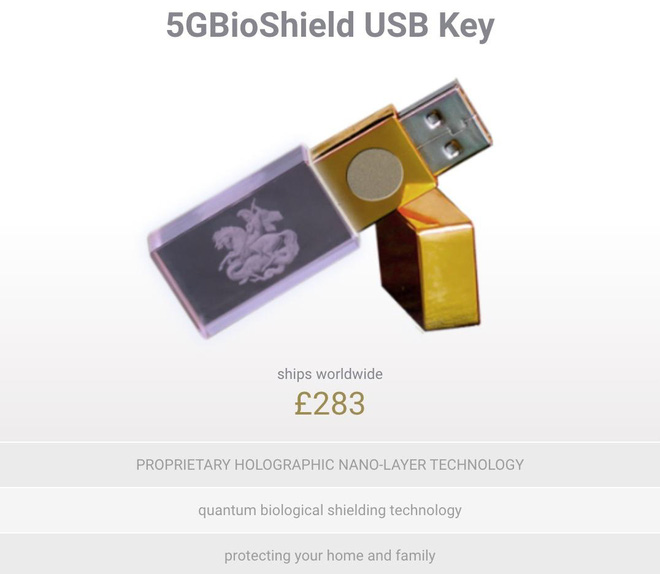 Người dân Anh được khuyên mua USB chống 5G, giá gần 10 triệu VNĐ mà chẳng khác gì USB thường - Ảnh 1.