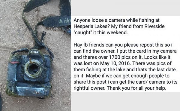 Đi câu cá lại câu được chiếc máy ảnh chứa 1.700 bức ảnh dưới hồ, cô gái đăng lên MXH tìm chủ nhân nhưng kết cục khiến 3 người bị bắt - Ảnh 3.