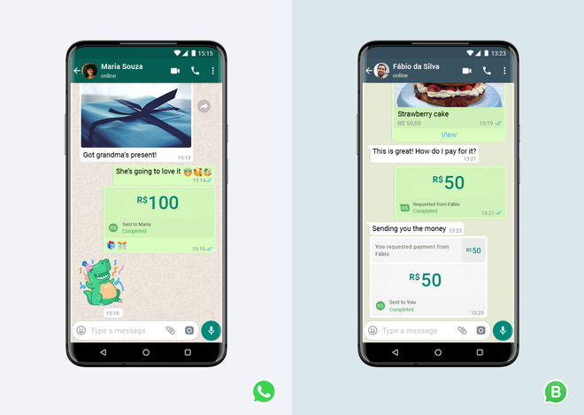 WhatsApp - công ty con của Facebook - ra mắt hệ thống thanh toán trong ứng dụng tại Brazil - Ảnh 1.