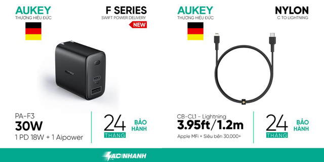 Aukey mở bán combo sạc nhanh 18W cao cấp dành riêng cho iPhone với giá siêu hời, tiết kiệm hơn 1.000.000đ - Ảnh 4.