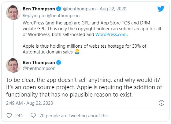 Đến lượt WordPress tố cáo chính sách thanh toán trong ứng dụng vô lý của Apple - Ảnh 2.