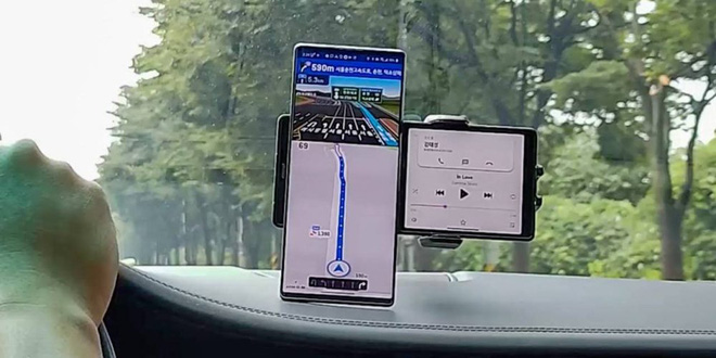 Smartphone có màn hình xoay độc đáo của LG lộ diện trong video thực tế - Ảnh 1.