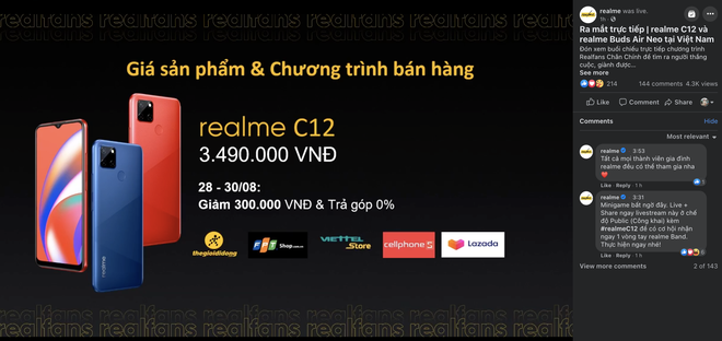 Cận cảnh Realme C12 vừa ra mắt tại Việt Nam: Bản nâng cấp từ C11, pin trâu hơn, mọc thêm 1 camera sau, giá 3,49 triệu đồng - Ảnh 13.
