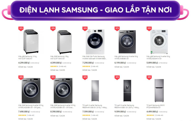 Mua sản phẩm Samsung trên Tiki được cả giá ưu đãi đến 50% và miễn phí lắp đặt theo lịch hẹn chỉ từ 8 - 10.9 - Ảnh 1.