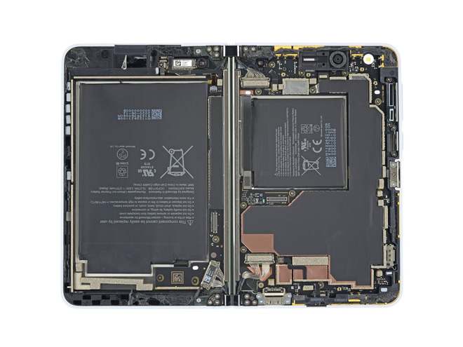 Surface Duo chỉ có hai bộ phận dễ sửa chữa: màn hình và mặt lưng - Ảnh 1.