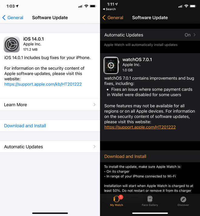 Apple phát hành iOS 14.0.1: Sửa lỗi widget và cài đặt ứng dụng mặc định - Ảnh 2.