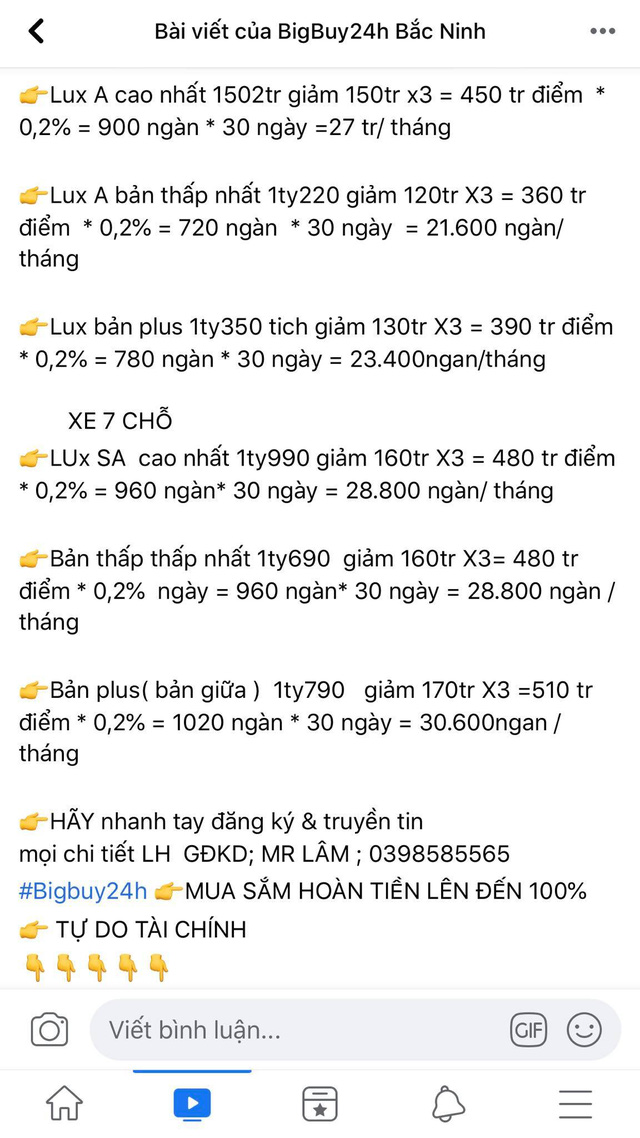 Sàn TMĐT Bigbuy24h trước khi “dính phốt”: Tuyên bố liên kết với Vinfast để mua ô tô hoàn tiền, tặng ĐT bóng đá Việt Nam hàng trăm triệu đồng - Ảnh 3.