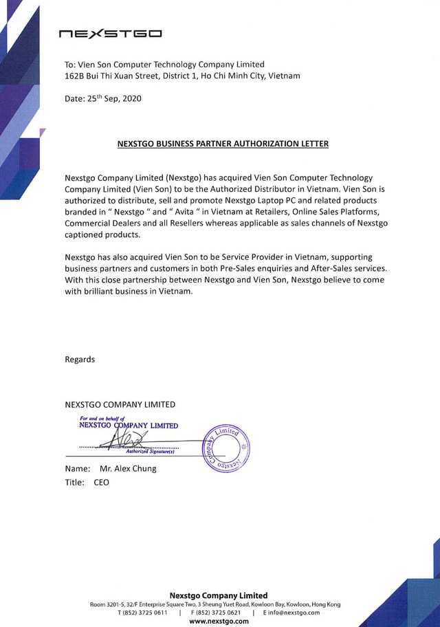 NexstGo công bố Viễn Sơn chính thức là nhà phân phối các sản phẩm máy tính xách tay AVITA tại Việt Nam - Ảnh 1.