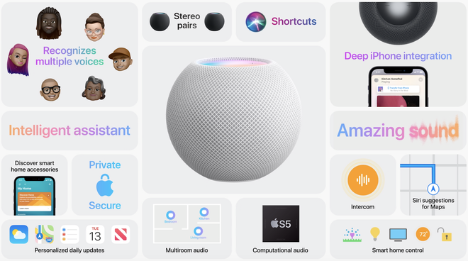 Apple công bố HomePod mini mới, giá chỉ 99 USD, bổ sung tính năng ghép đôi thông minh mới - Ảnh 4.