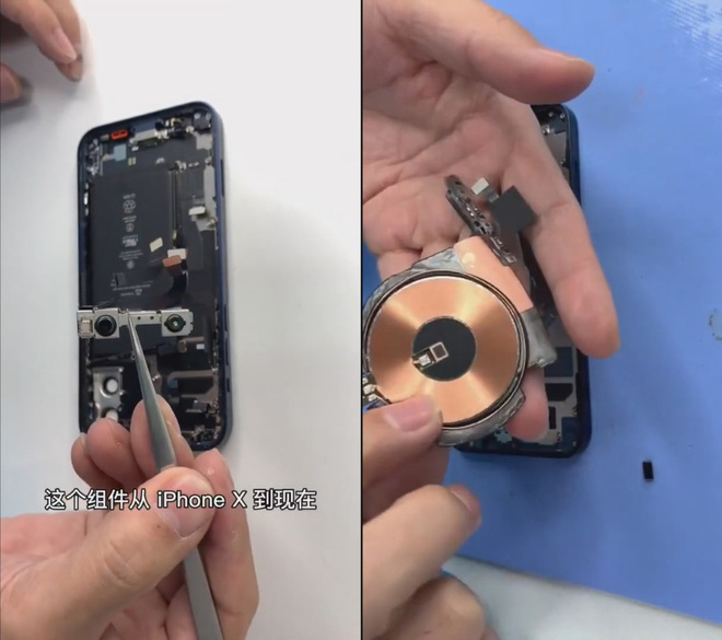 Video mổ bụng iPhone 12: Màn hình mỏng hơn, pin nhỏ hơn, bo mạch hình chữ L - Ảnh 6.