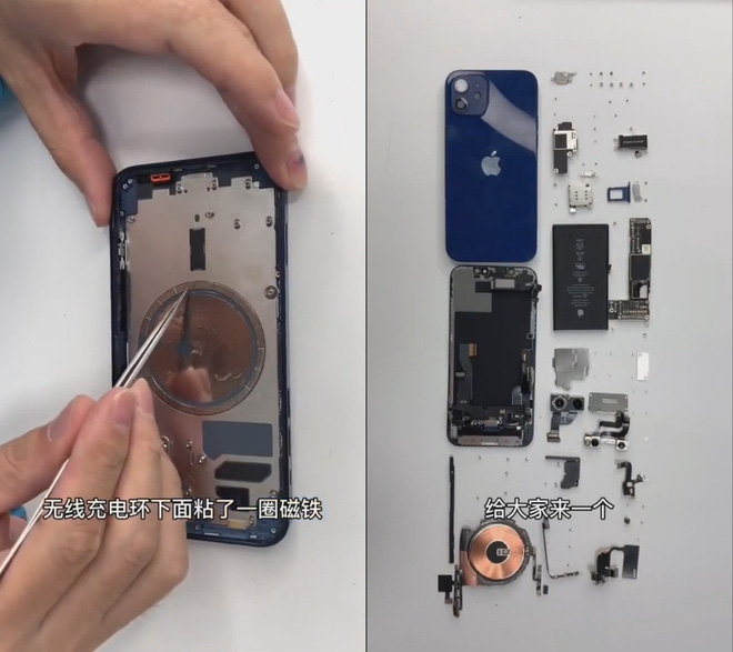 Video mổ bụng iPhone 12: Màn hình mỏng hơn, pin nhỏ hơn, bo mạch hình chữ L - Ảnh 7.